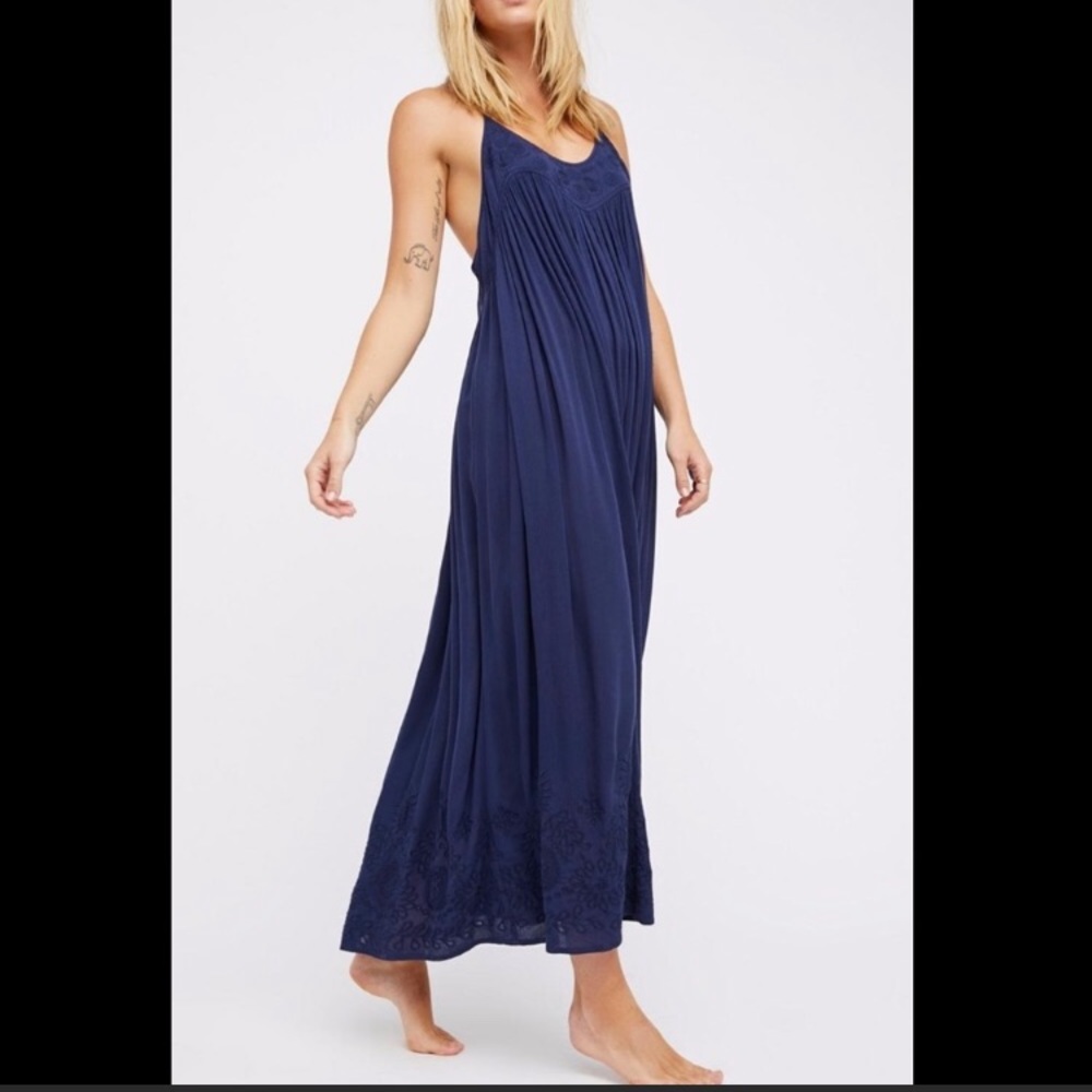Free People Elaine embroidered maxi dress